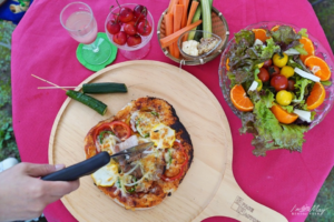 今夜は耐熱煉瓦ピザ体験