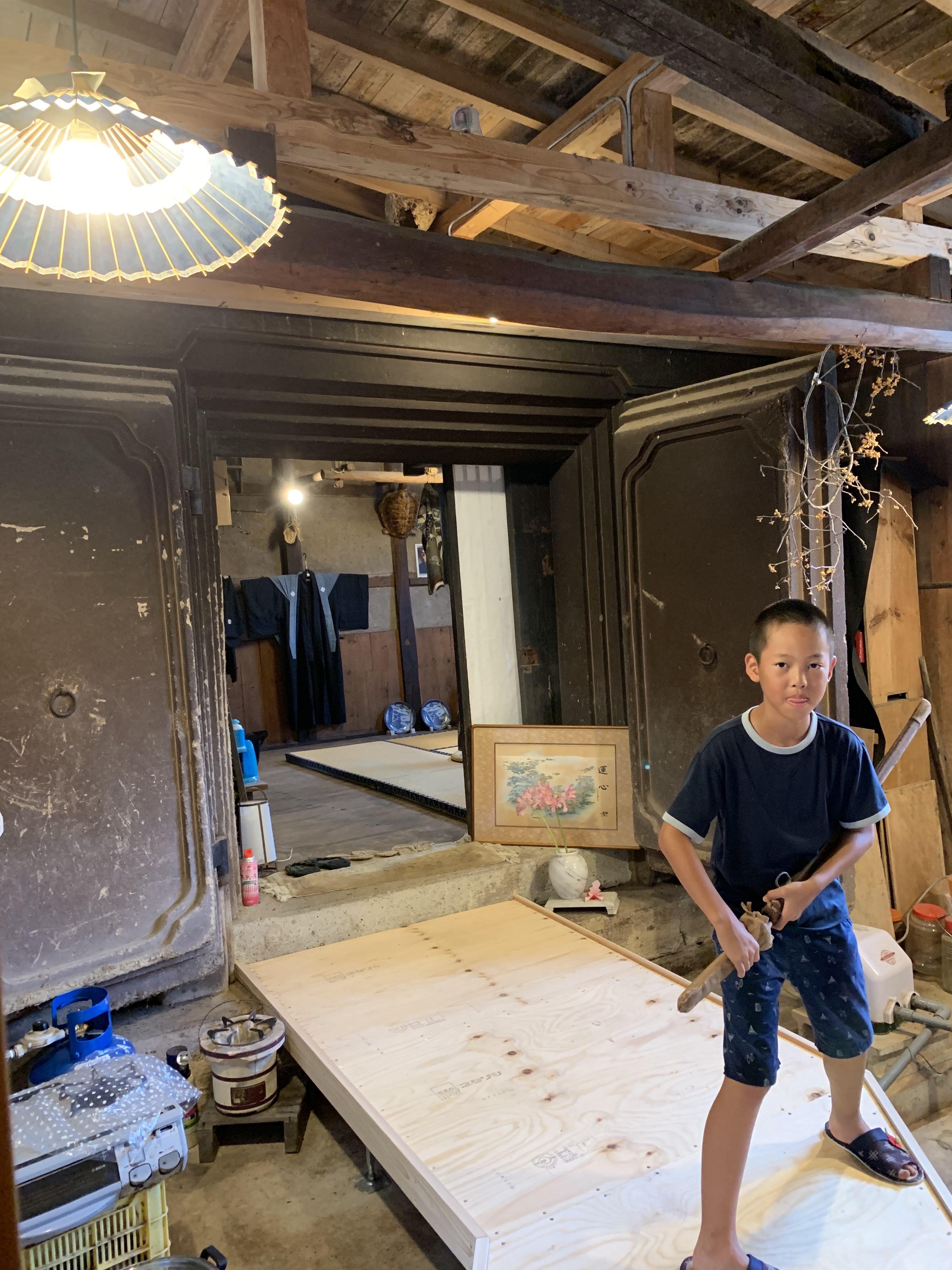 東京より母子して３泊４日の初めての農泊(^_-)-☆はより感激の涙でお別れ♪