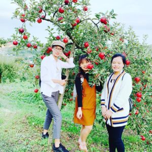 ベトナムよりりんご狩り美女３名(^^♪