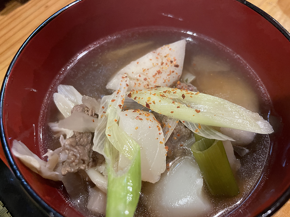 「芋煮」材料も尾花沢産